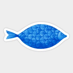 Blue fish Sticker